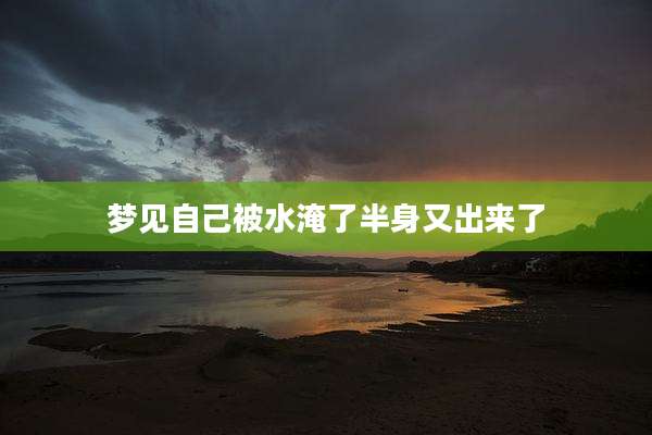 梦见自己被水淹了半身又出来了