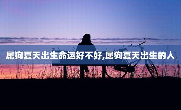 属狗夏天出生命运好不好,属狗夏天出生的人