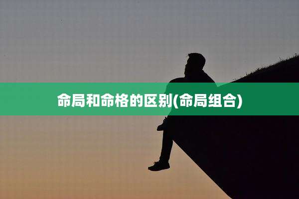 命局和命格的区别(命局组合)