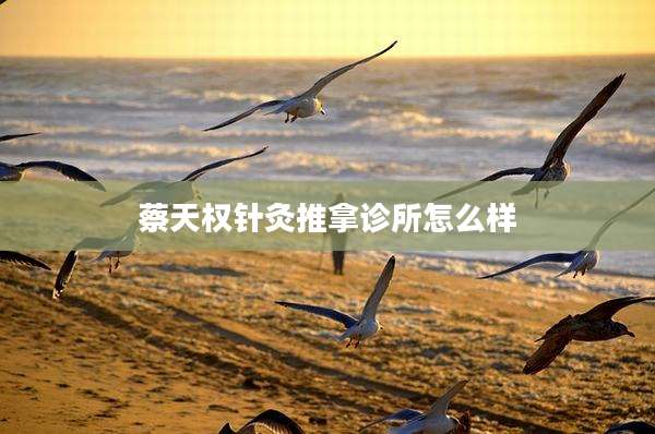 蔡天权针灸推拿诊所怎么样