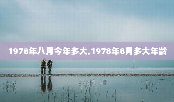 1978年八月今年多大,1978年8月多大年龄