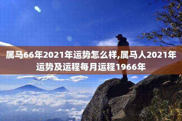 属马66年2021年运势怎么样,属马人2021年运势及运程每月运程1966年