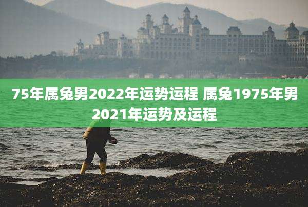 75年属兔男2022年运势运程 属兔1975年男2021年运势及运程