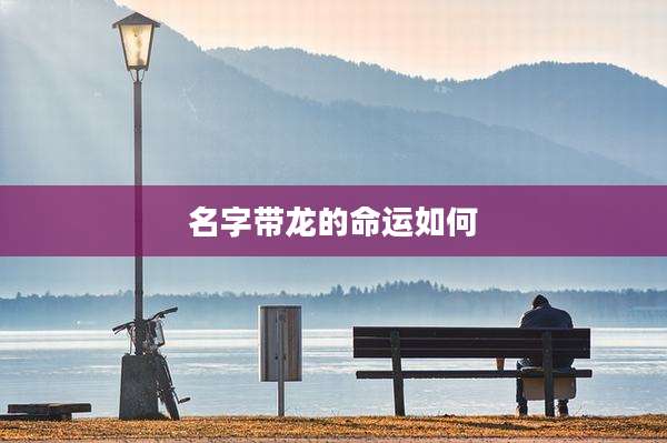名字带龙的命运如何