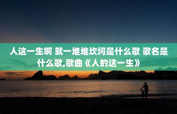 人这一生啊 就一堆堆坎坷是什么歌 歌名是什么歌,歌曲《人的这一生》