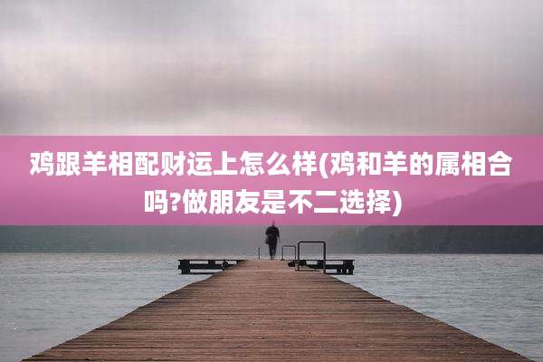 鸡跟羊相配财运上怎么样(鸡和羊的属相合吗?做朋友是不二选择)