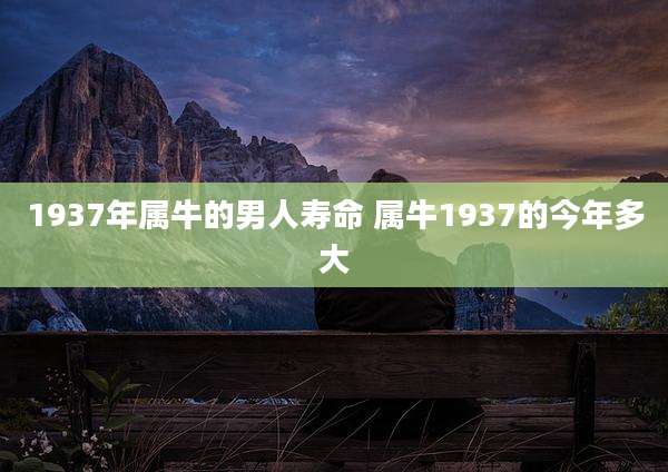 1937年属牛的男人寿命 属牛1937的今年多大