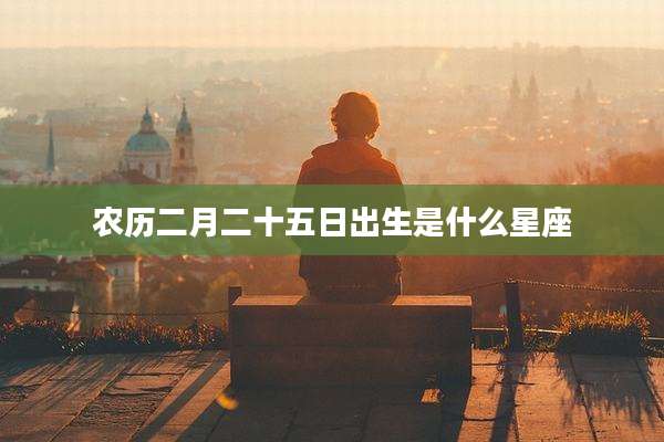 农历二月二十五日出生是什么星座