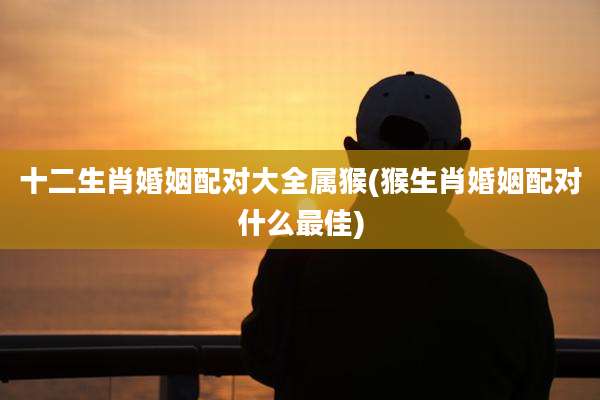 十二生肖婚姻配对大全属猴(猴生肖婚姻配对什么最佳)