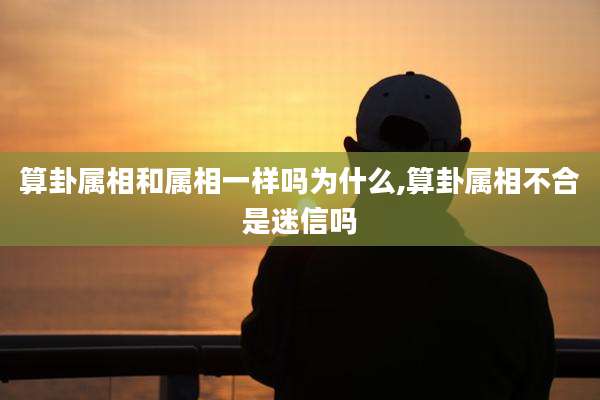 算卦属相和属相一样吗为什么,算卦属相不合是迷信吗
