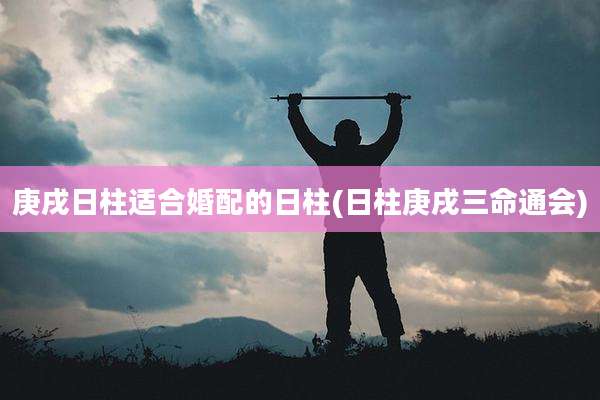 庚戌日柱适合婚配的日柱(日柱庚戌三命通会)
