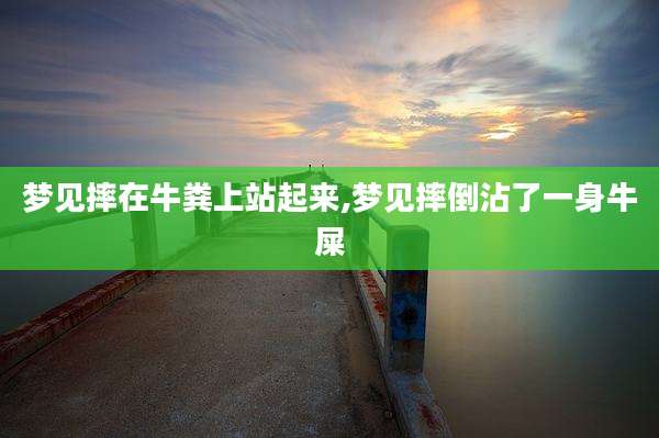 梦见摔在牛粪上站起来,梦见摔倒沾了一身牛屎