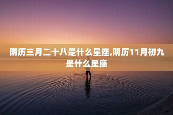 阴历三月二十八是什么星座,阴历11月初九是什么星座