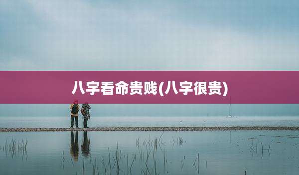 八字看命贵贱(八字很贵)