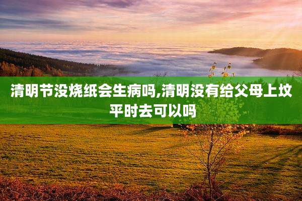 清明节没烧纸会生病吗,清明没有给父母上坟 平时去可以吗