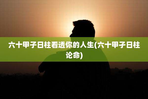 六十甲子日柱看透你的人生(六十甲孑日柱论命)