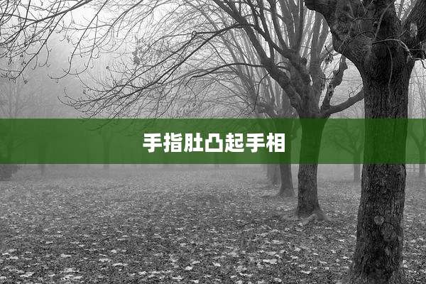 手指肚凸起手相