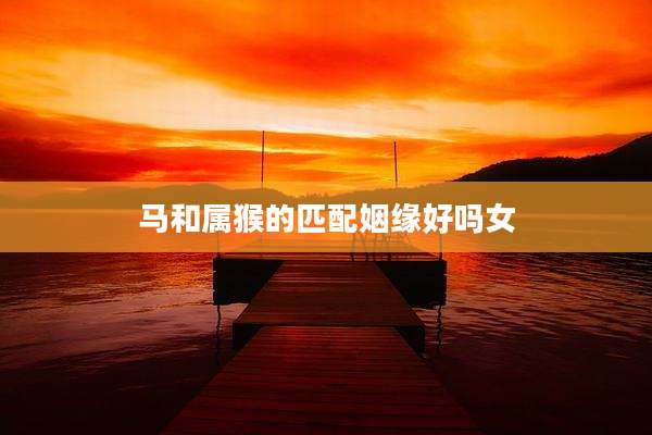 马和属猴的匹配姻缘好吗女