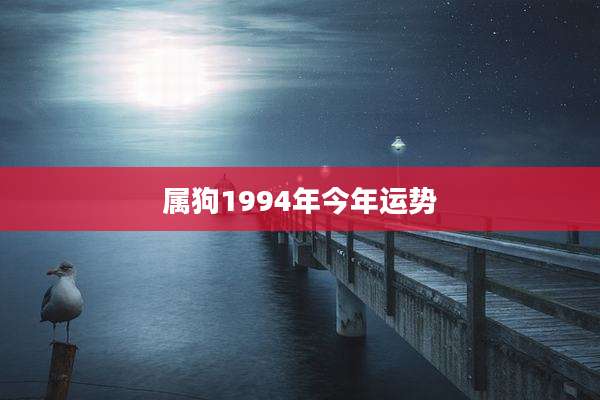 属狗1994年今年运势