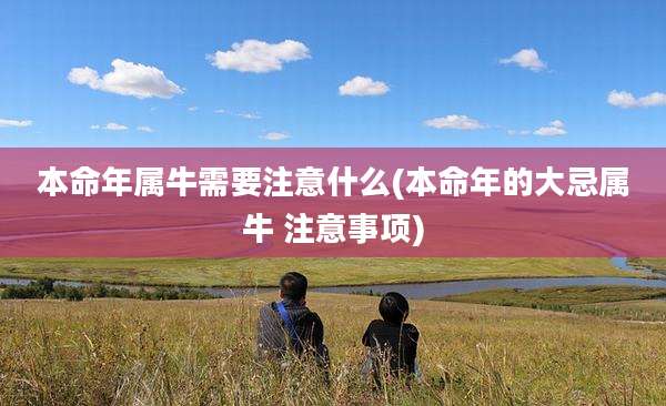本命年属牛需要注意什么(本命年的大忌属牛 注意事项)