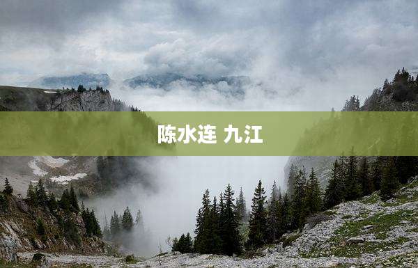 陈水连 九江