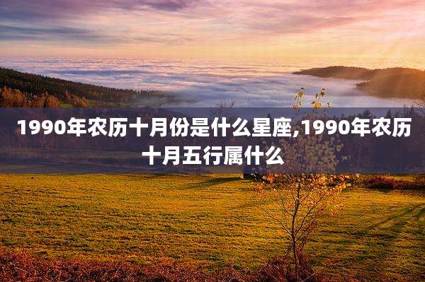 1990年农历十月份是什么星座,1990年农历十月五行属什么