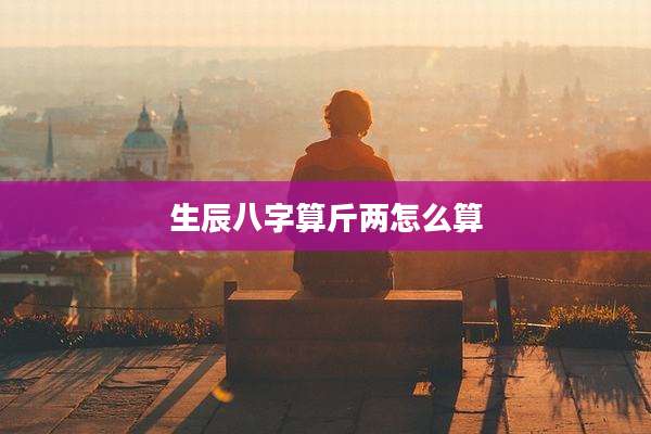生辰八字算斤两怎么算