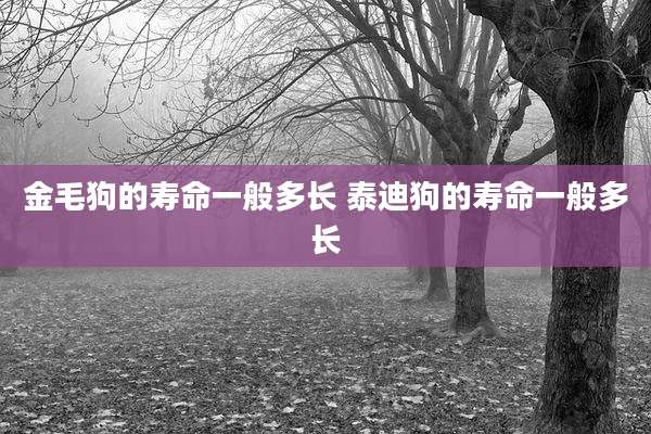 金毛狗的寿命一般多长 泰迪狗的寿命一般多长