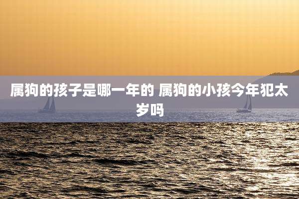 属狗的孩子是哪一年的 属狗的小孩今年犯太岁吗