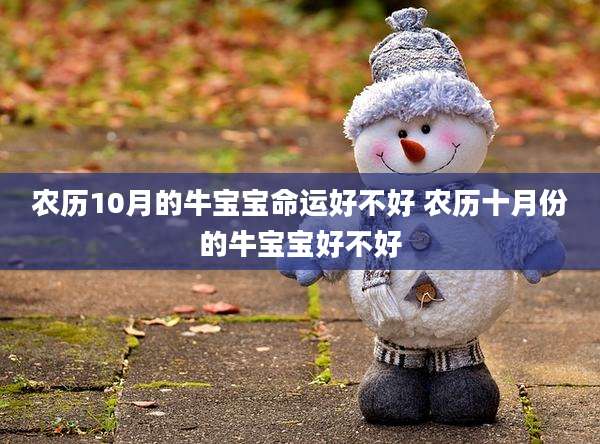 农历10月的牛宝宝命运好不好 农历十月份的牛宝宝好不好