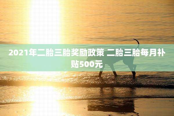 2021年二胎三胎奖励政策 二胎三胎每月补贴500元