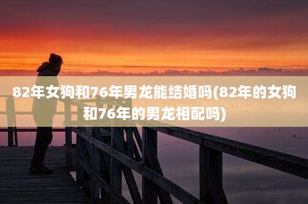 82年女狗和76年男龙能结婚吗(82年的女狗和76年的男龙相配吗)