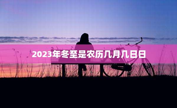 2023年冬至是农历几月几日日