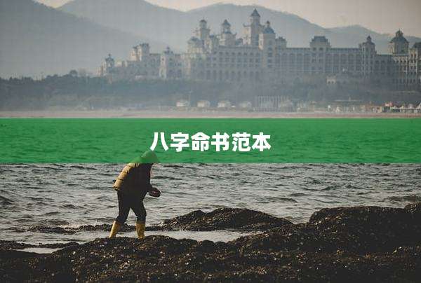 八字命书范本