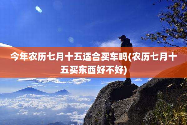 今年农历七月十五适合买车吗(农历七月十五买东西好不好)
