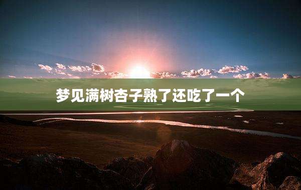梦见满树杏子熟了还吃了一个