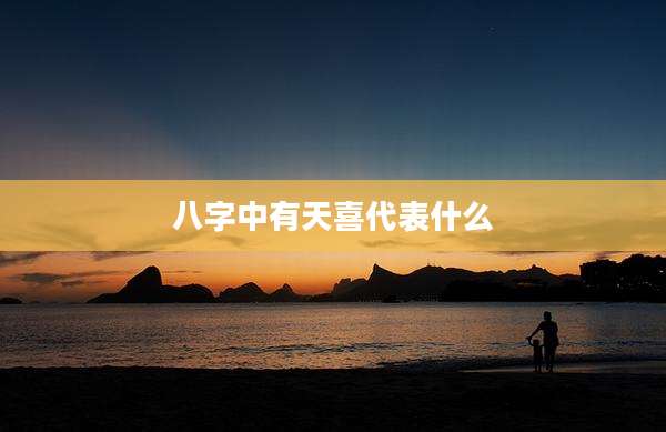 八字中有天喜代表什么