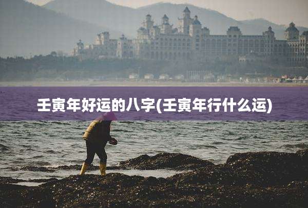 壬寅年好运的八字(壬寅年行什么运)