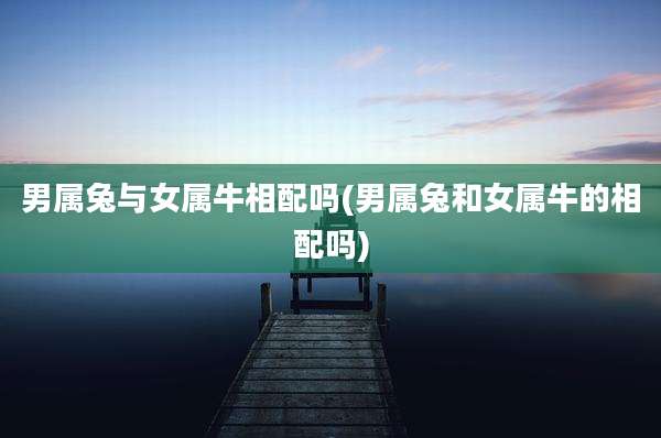 男属兔与女属牛相配吗(男属兔和女属牛的相配吗)