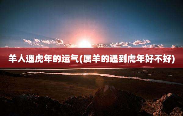 羊人遇虎年的运气(属羊的遇到虎年好不好)