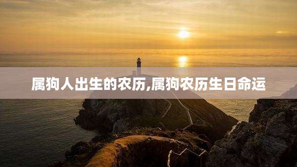 属狗人出生的农历,属狗农历生日命运