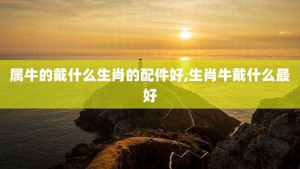 属牛的戴什么生肖的配件好,生肖牛戴什么最好