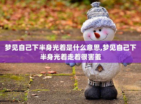 梦见自己下半身光着是什么意思,梦见自己下半身光着走着很害羞