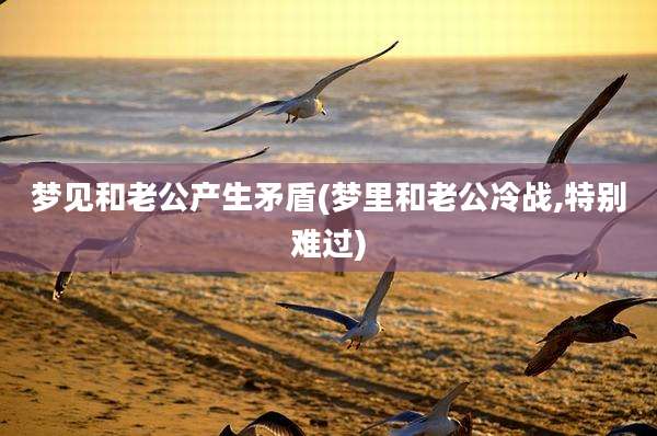 梦见和老公产生矛盾(梦里和老公冷战,特别难过)
