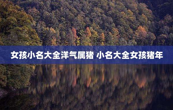 女孩小名大全洋气属猪 小名大全女孩猪年