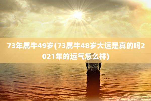 73年属牛49岁(73属牛48岁大运是真的吗2021年的运气怎么样)
