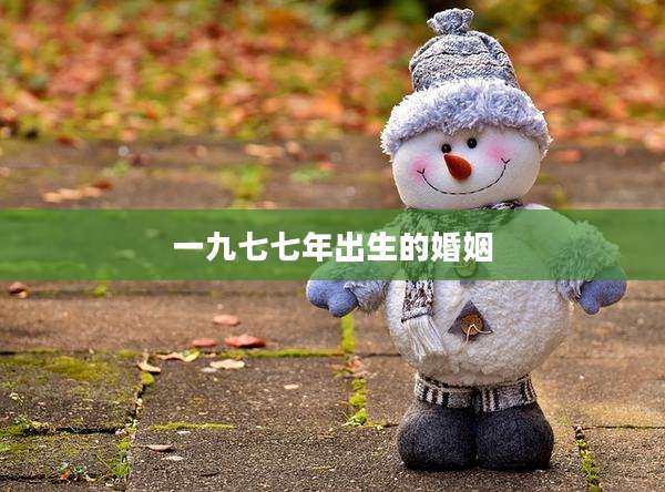 一九七七年出生的婚姻