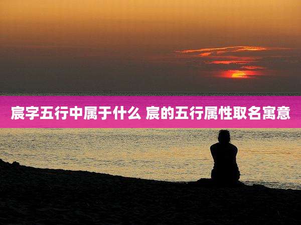 宸字五行中属于什么 宸的五行属性取名寓意