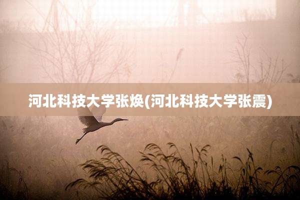 河北科技大学张焕(河北科技大学张震)