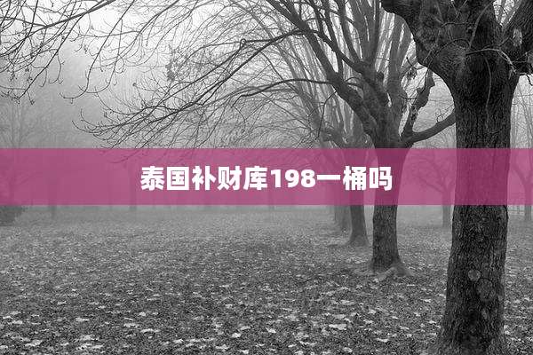 泰国补财库198一桶吗